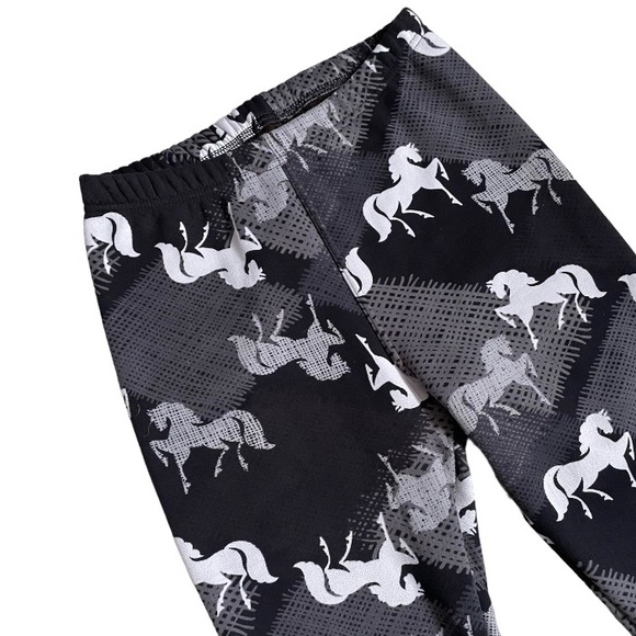 Just Cozy Faux Fur-Lined Horse Leggings Size Medium - Picture 1 of 4